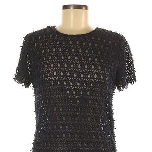 NWOT Banana Republic Sheer Textured Lace Top